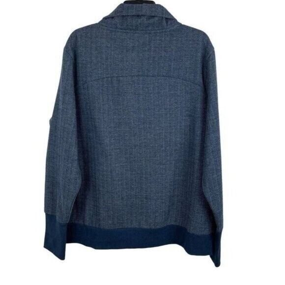 Avia Womens XL/XG Blue Textured Long Sleeve Pullover Sweater With Ribbed Cuffs & - Picture 2 of 8